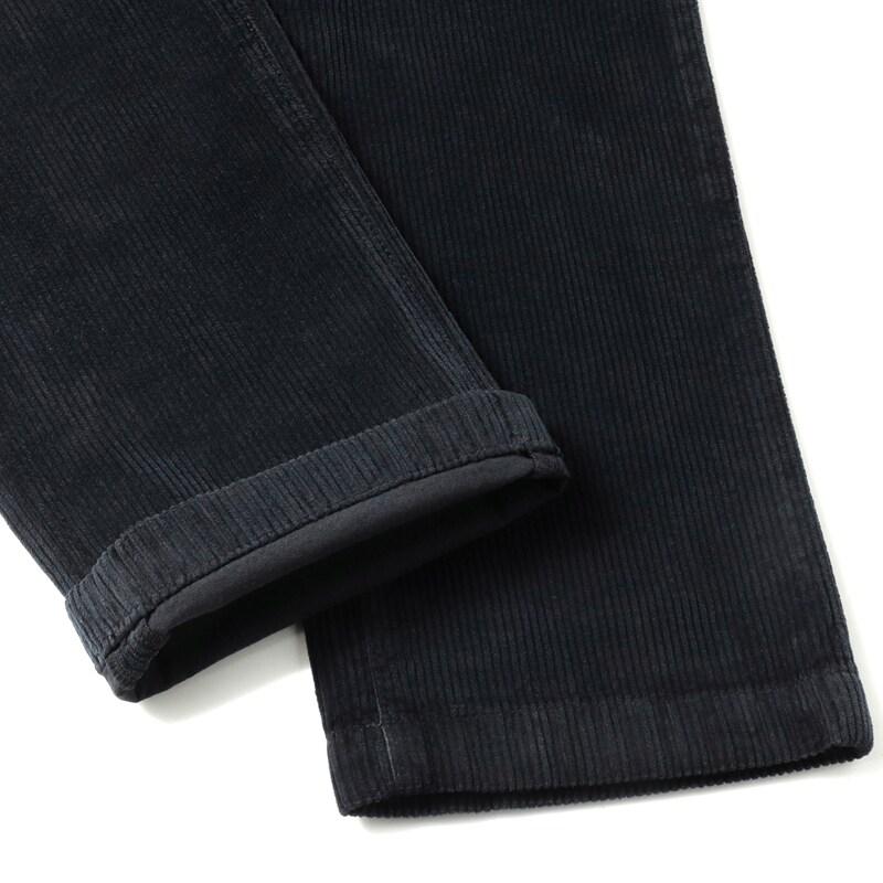 MOORER / ムーレー コットンカシミヤストレッチコーデュロイノープリーツスリムテーパードパンツ(FILICUDI-VLL) （NAVY）の画像