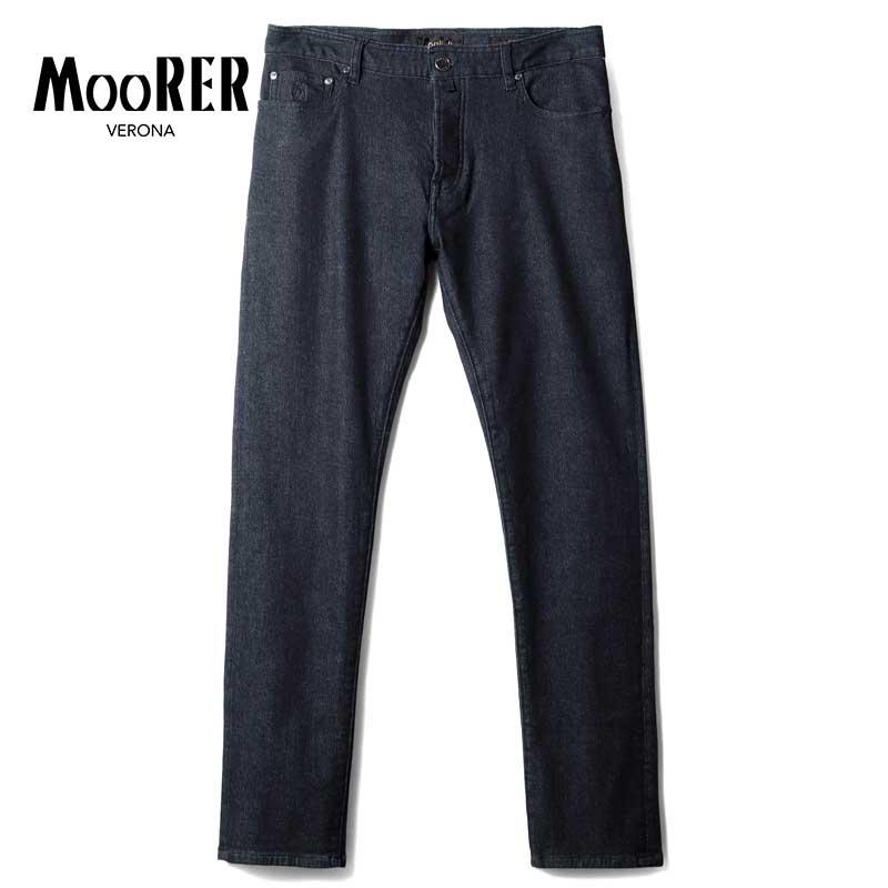 MOORER（ムーレー） ウォッシュドコットンカシミヤストレッチスリム