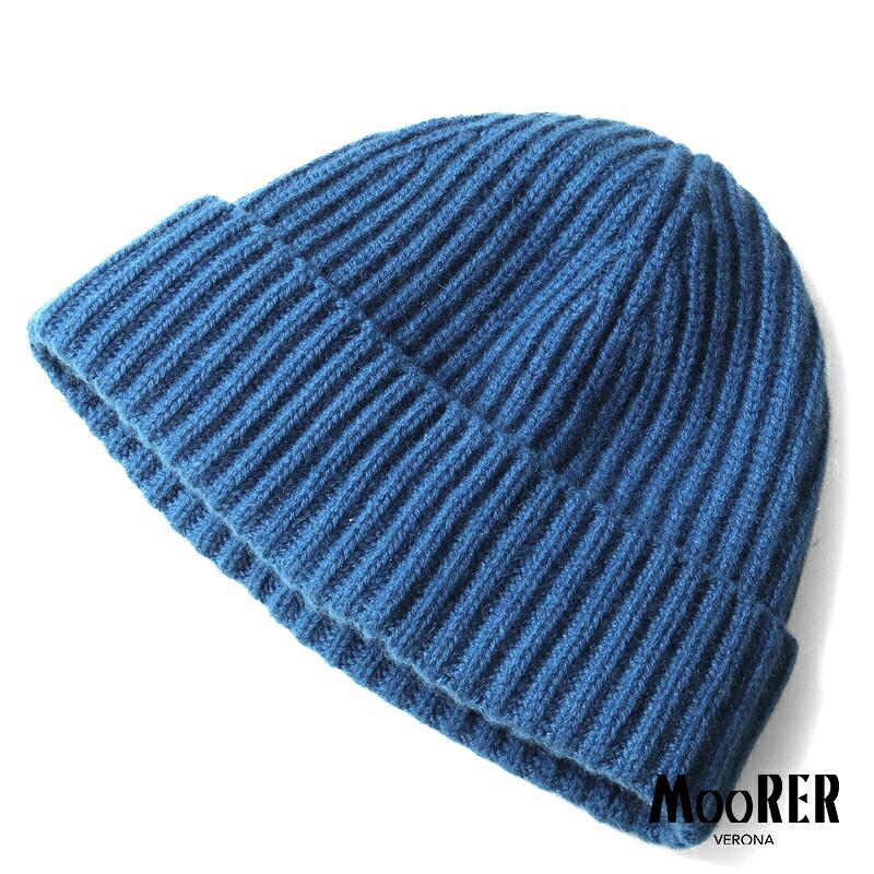 MOORER（ムーレー） カシミヤリブ編みニットキャップ(DAVIS-CWS 