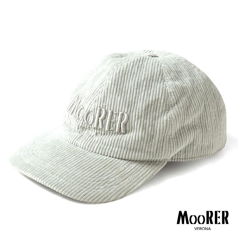 MOORER（ムーレー） コットンストレッチコーデュロイ6パネルキャップ 