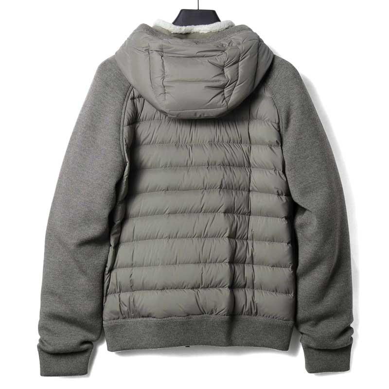 MOORER（ムーレー） ムートン×ストレッチナイロン×ニット異素材コンビ 