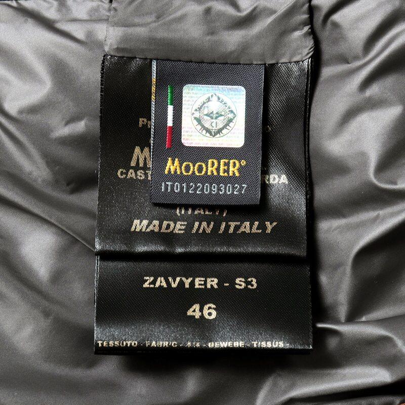MOORER / ムーレー 撥水軽量ストレッチマットナイロン3Bダウンジャケット(ZAVYER-S3) （MARMOTTA）の画像