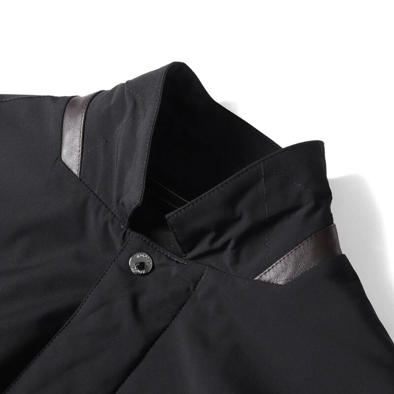 MOORER / ムーレー 撥水軽量ストレッチマットナイロン3Bジャケット(TEBALDO-KN) （NERO）の画像
