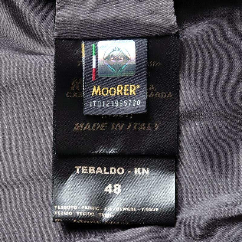 MOORER / ムーレー 撥水軽量ストレッチマットナイロン3Bジャケット(TEBALDO-KN) （NERO）の画像