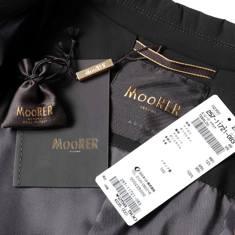 MOORER / ムーレー 撥水軽量ストレッチマットナイロン3Bジャケット(TEBALDO-KN) （NERO）の画像