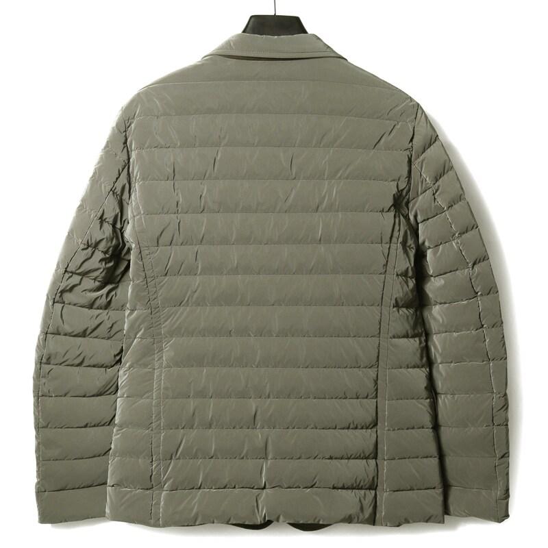 MOORER / ムーレー 撥水軽量シルキーマットナイロン3Bダウンジャケット(ZAVYER-OS) （MILITARE）の画像