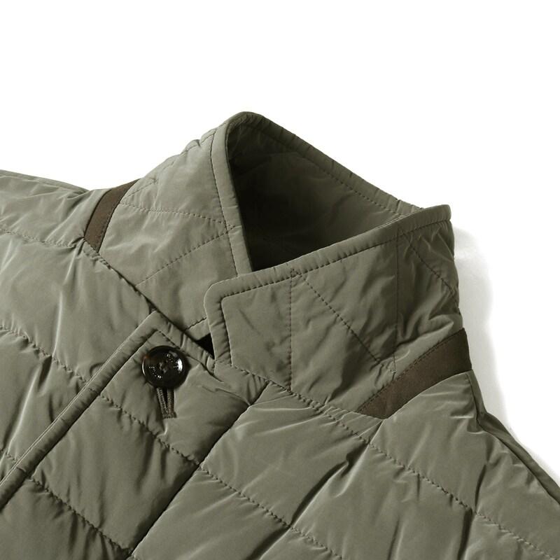 MOORER / ムーレー 撥水軽量シルキーマットナイロン3Bダウンジャケット(ZAVYER-OS) （MILITARE）の画像