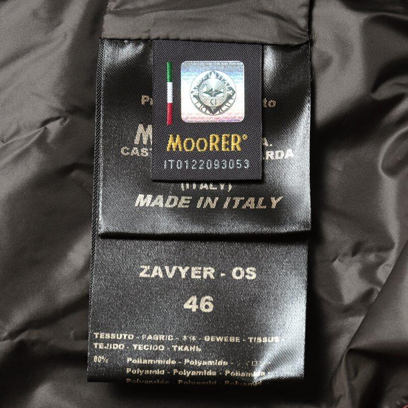 MOORER / ムーレー 撥水軽量シルキーマットナイロン3Bダウンジャケット(ZAVYER-OS) （MILITARE）の画像