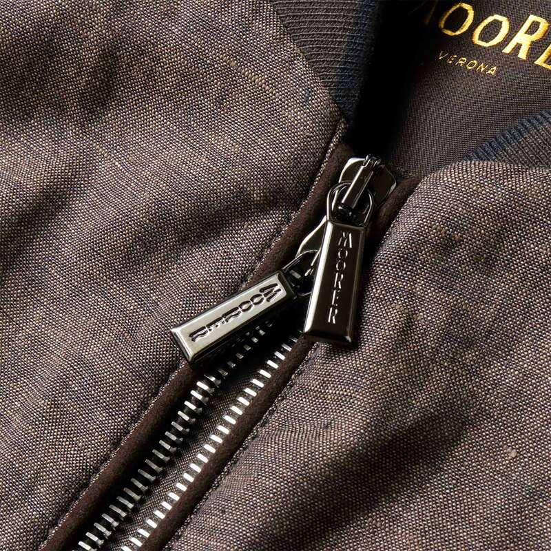 MOORER / ムーレー ウォッシュドリネンシャンブレーボンバージャケット(SORANO-SA) （MORO）の画像