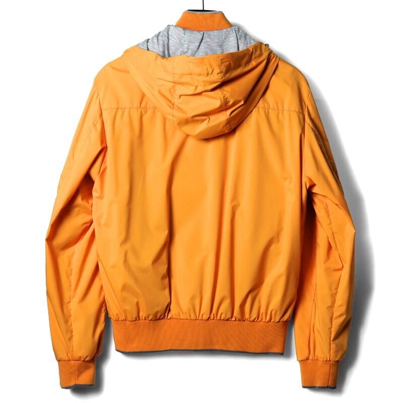 MOORER / ムーレー 撥水マットポリエステルデタッチャブルフーデッドジップブルゾン(PAGANINI-SKT) （ORANGE）の画像