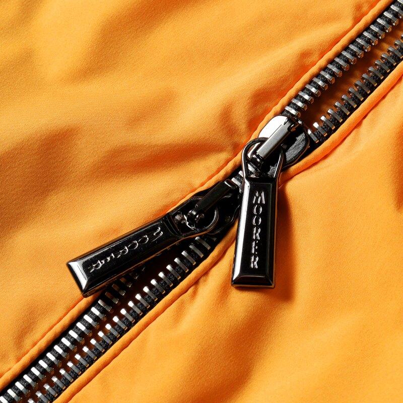 MOORER / ムーレー 撥水マットポリエステルデタッチャブルフーデッドジップブルゾン(PAGANINI-SKT) （ORANGE）の画像