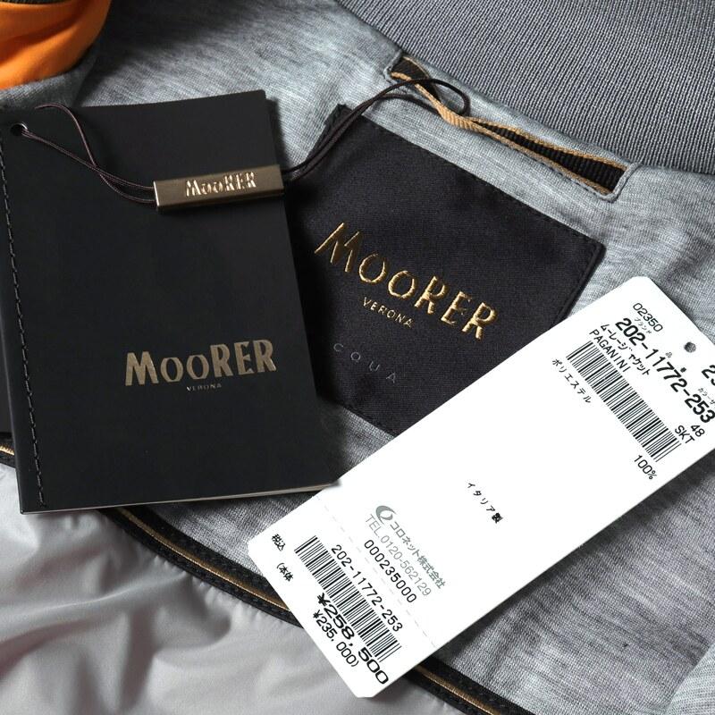 MOORER / ムーレー 撥水マットポリエステルデタッチャブルフーデッドジップブルゾン(PAGANINI-SKT) （ORANGE）の画像
