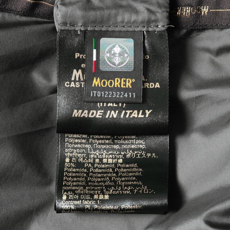MOORER / ムーレー ムラ染め撥水ナイロンリップストップフーデッドジップブルゾン(COSIMO-W) （MILITARE）の画像