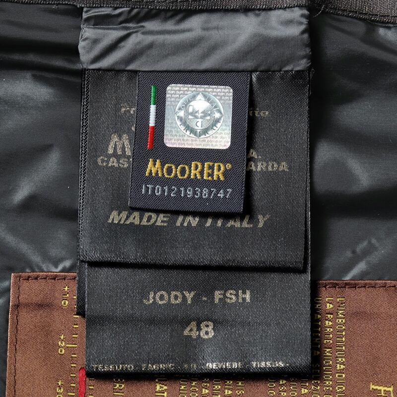 MOORER（ムーレー） コットンジャージー×ナイロン切替しフーデッド