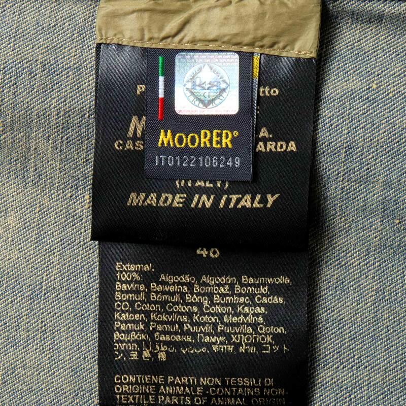MOORER / ムーレー オーバーダイコットンカラーデニムウエスタンシャツ(LARRIE-31A) （ALBICOCCA）の画像