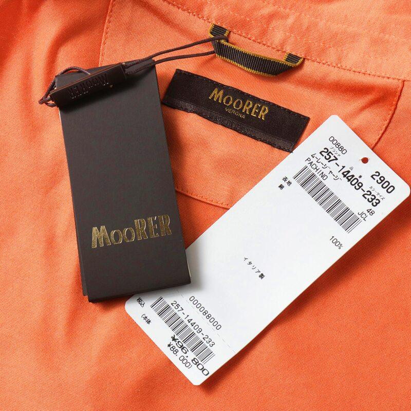 MOORER / ムーレー シルケットコットンジャージー半袖ポロシャツ(PACHINO-JCL) （ARANCIO）の画像