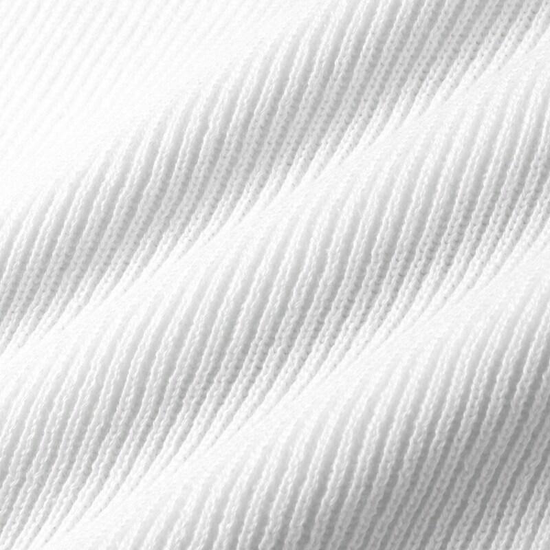 MOORER / ムーレー コットンリブ編みクルーネックソリッドニット(SANTE-CSP) （BIANCO）の画像
