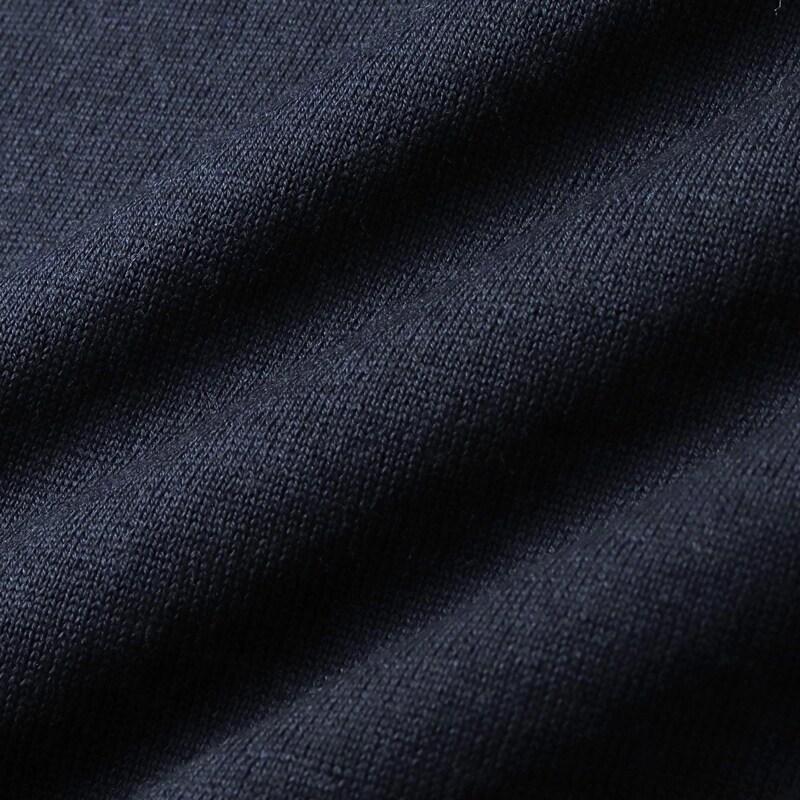 MOORER / ムーレー ヴァージンウールハイゲージVネックニットベスト(ANSON-MLL) （NAVY）の画像