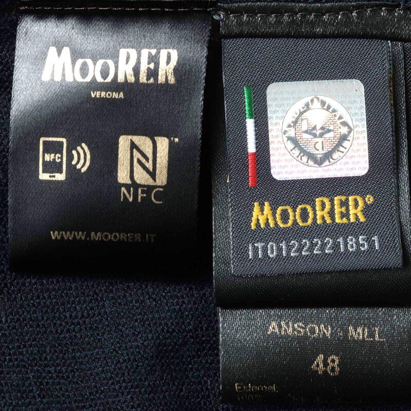 MOORER / ムーレー ヴァージンウールハイゲージVネックニットベスト(ANSON-MLL) （NAVY）の画像