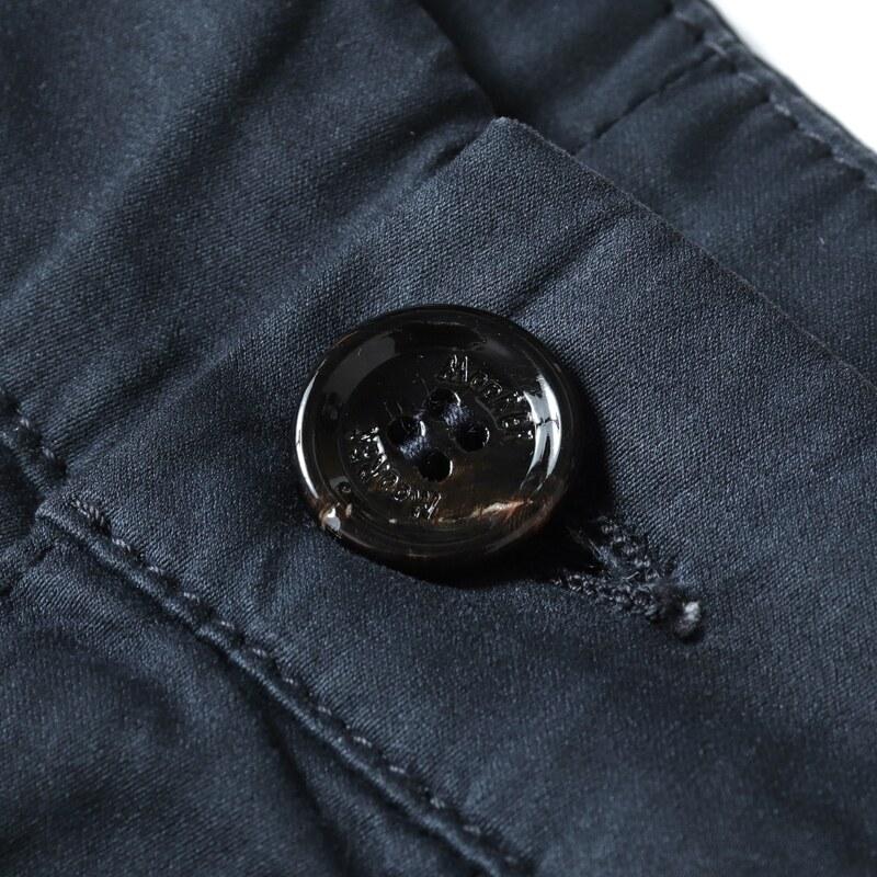 MOORER / ムーレー コットンシルクストレッチサテンカーゴショーツ(ARON-SEC) （NAVY）の画像