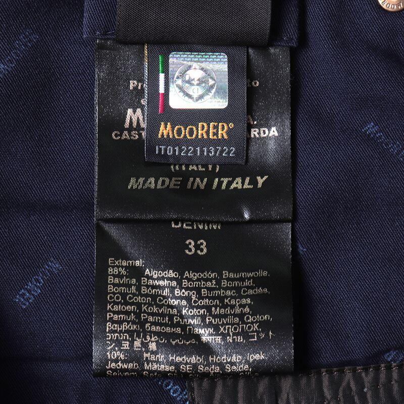 MOORER / ムーレー ウォッシュドコットンシルクストレッチライトオンステーパードデニムパンツ(PAVEL-33 LIGHT DENIM) （LIGHT DENIM）の画像