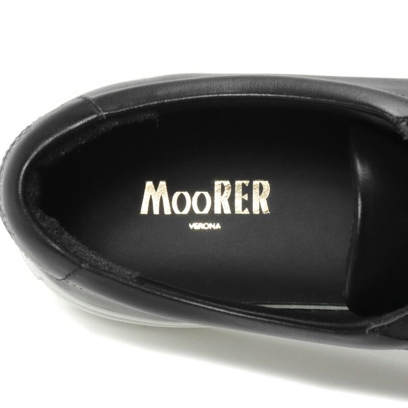 MOORER / ムーレー カーフスムースレザーローカットスニーカー(BOLDINI-PE) （NERO）の画像