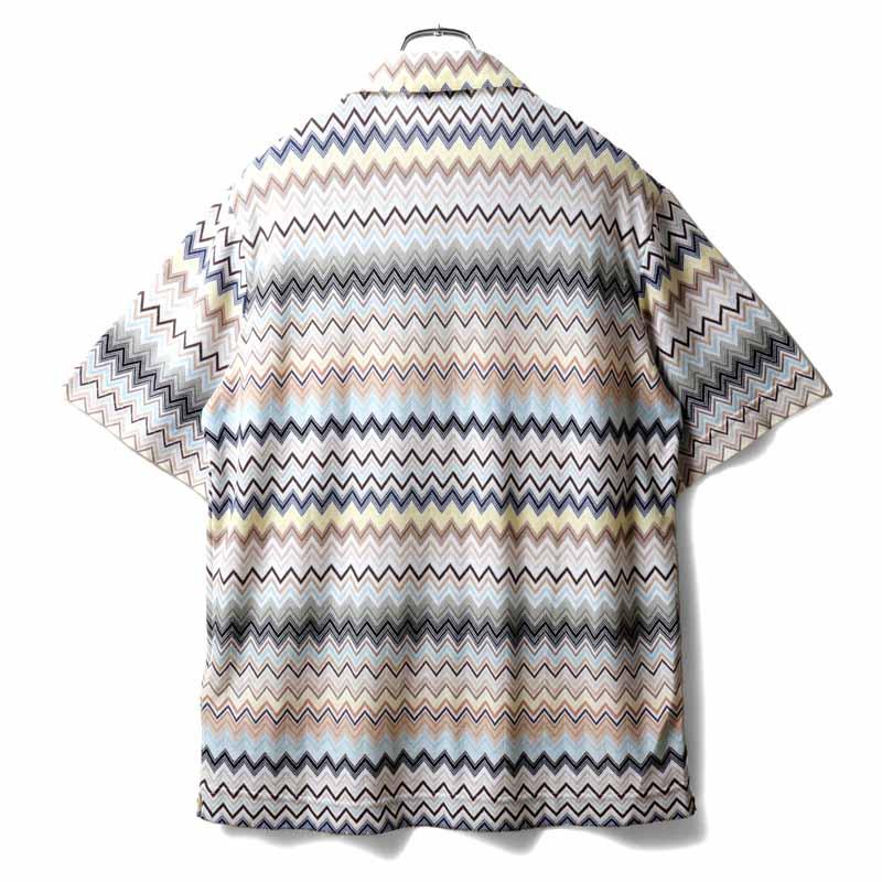 MISSONI / ミッソーニ ジグザグ柄ジャカードニット半袖オープン