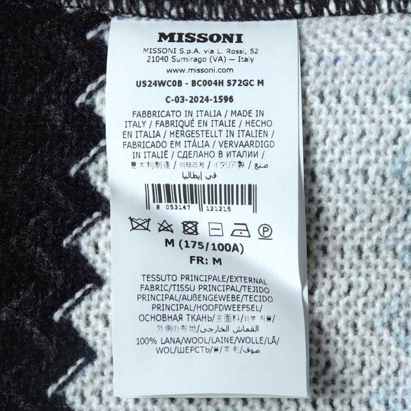MISSONI / ミッソーニ チェック×ジグザグ柄ジャカードニットオーバーシャツ(US24WC0B) （マルチカラー）の画像