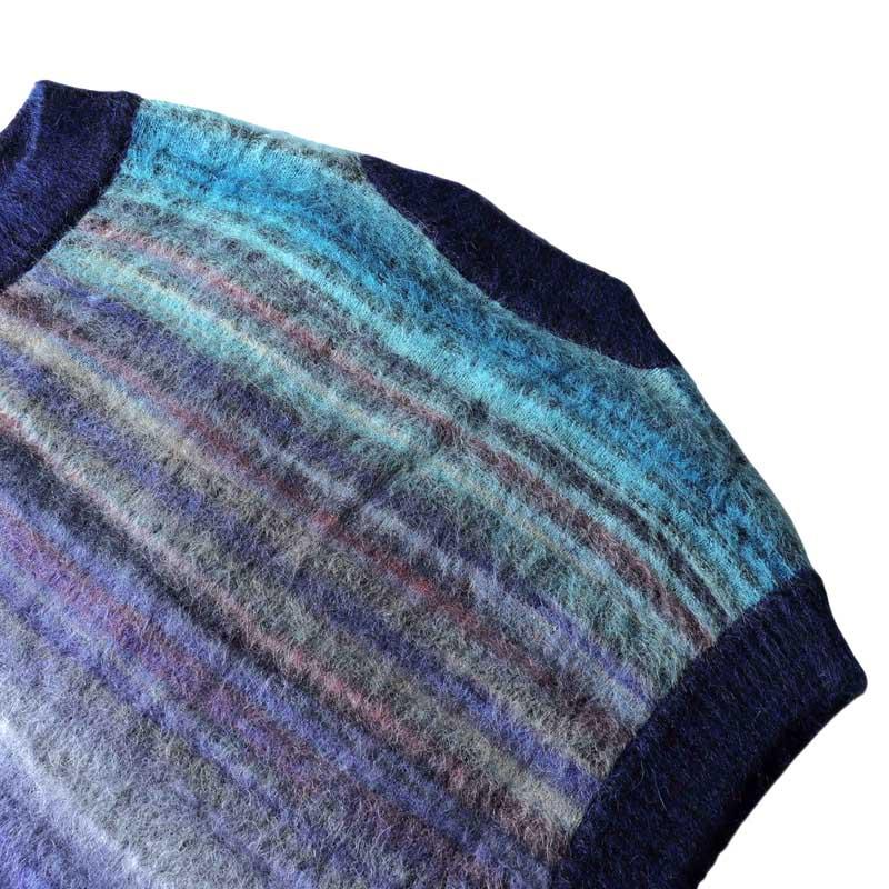 MISSONI（ミッソーニ） マルチカラーボーダー柄ウールナイロンアルパカ 