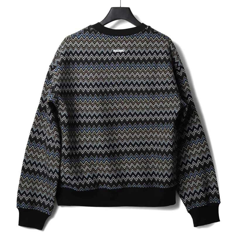 MISSONI（ミッソーニ） ジグザグ柄コットンクルーネックスウェット 