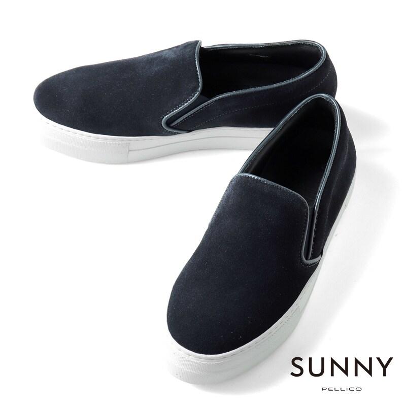 【新品】 PELLICO SUNNY レザー スリッポン スニーカー ペリーコサニー スニーカー メンズ スエードレザー スリッポン