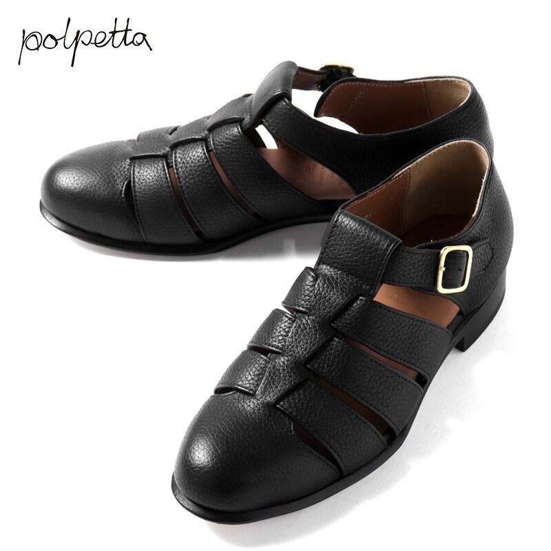 POLPETTA（ポルペッタ） エンボスレザーグルカサンダル(GURKHA