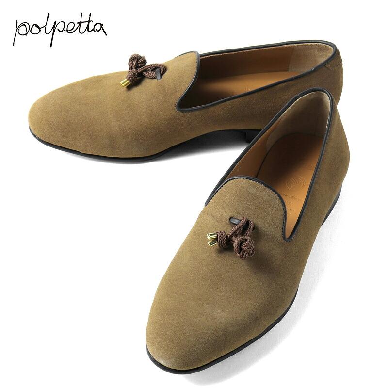 POLPETTA（ポルペッタ） スエードレザーロープタッセルローファー 