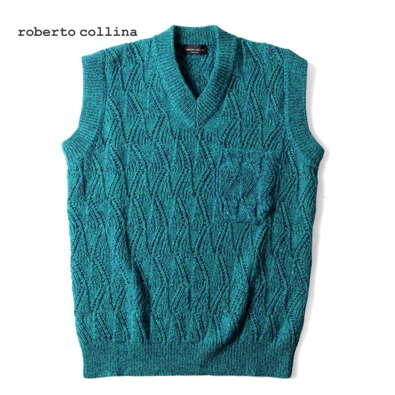 ROBERTO COLLINA（ロベルトコリーナ） ベビーアルパカウール透かし編み 