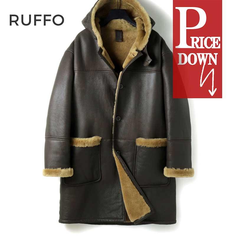 RUFFO（ルッフォ） ナッパムートンフーデッドコート(RUFFO164W
