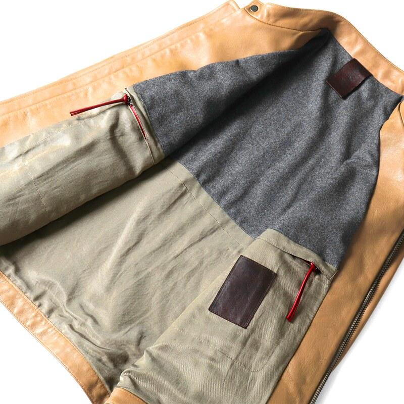 RUFFO（ルッフォ） ラムナッパレザーシングルライダースジャケット