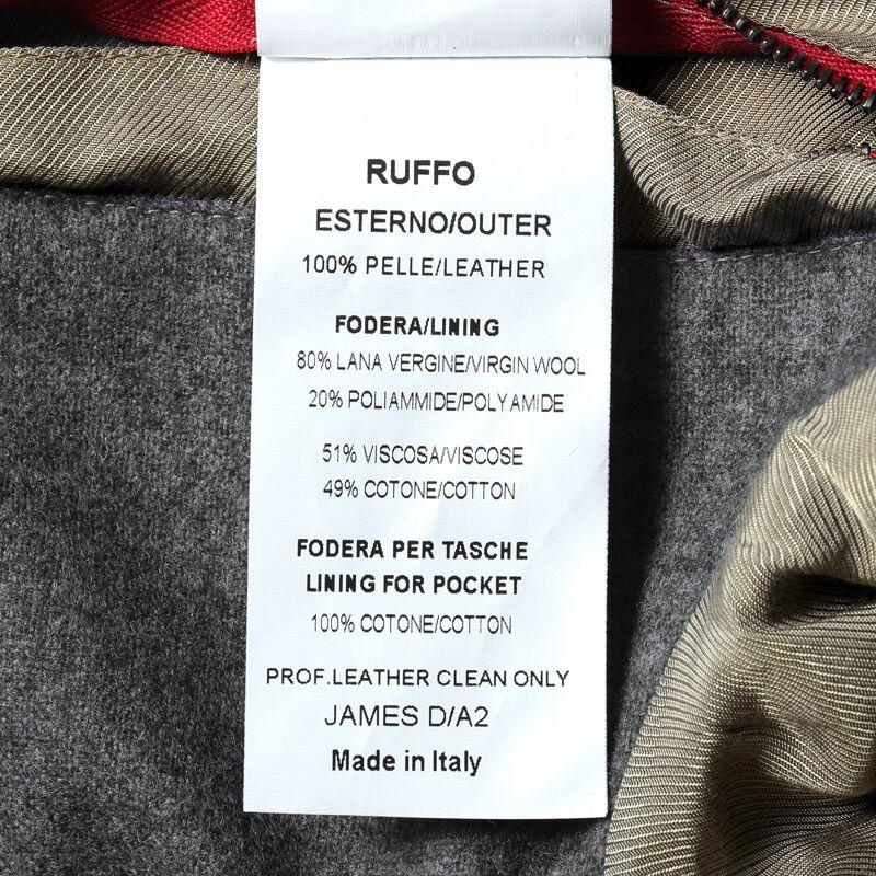 【定価25万円】 RUFFO レザージャケット 50 楽天市場】RUFFO / ルッフォ｜ラムナッパレザーシングルライダース
