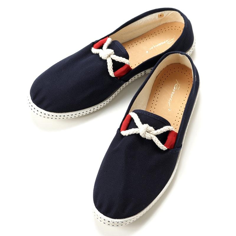Rivieras リビエラロープ付きコットンキャンバススリッポンシューズ Abordage ネイビー 春夏 リヴィエラ エスパドリーユ スニーカー メンズ スペイン Rvr ルネドメニカ ヤフーショッピング店 通販 Yahoo ショッピング