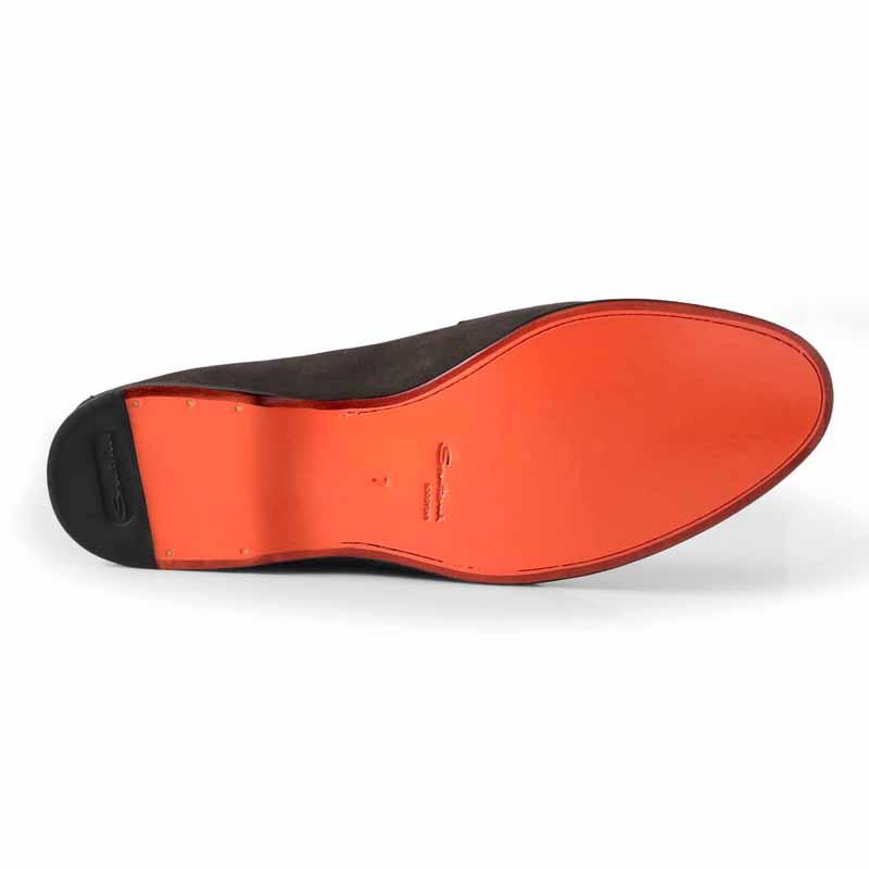 Santoni / サントーニ スエードコインローファー(ANDREA) （ダークブラウン）の画像