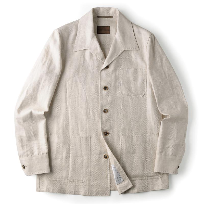 Stile Latino スティレ ラティーノ リネンコットンヘリンボーン