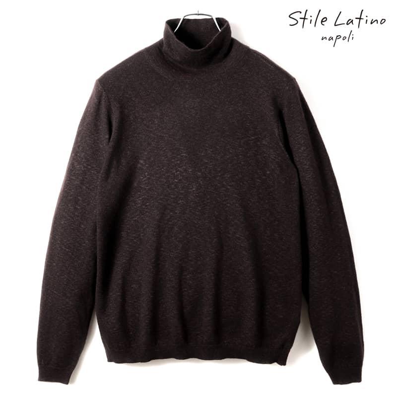 Stile Latino / スティレラティーノ カシミヤシルクハイゲージモック 