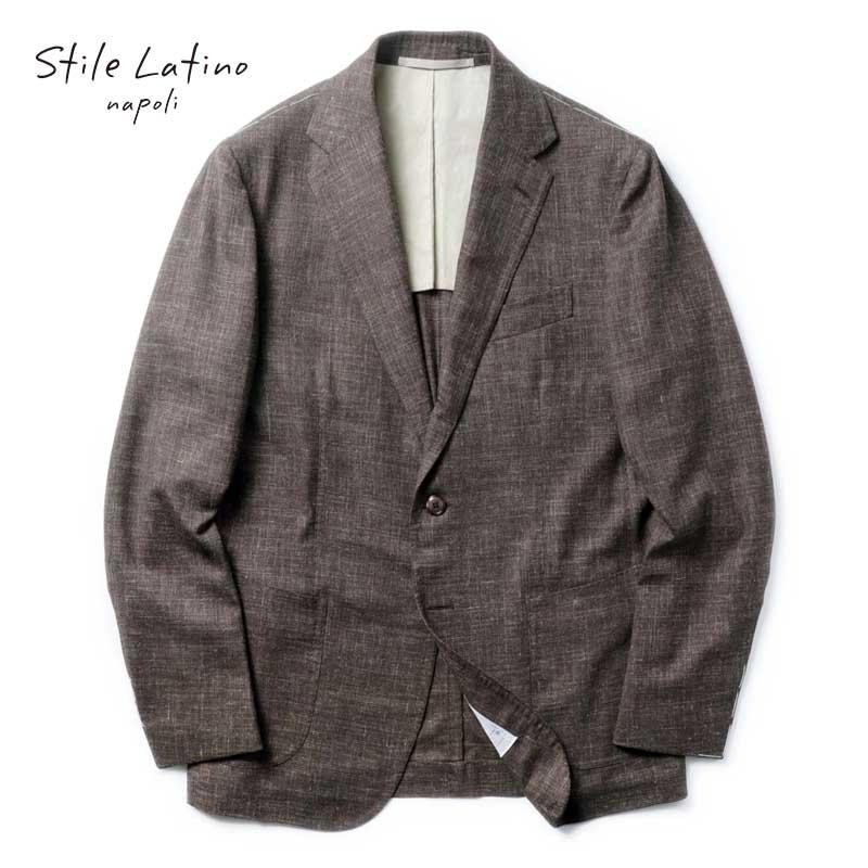 STILE LATINO VINCENZO リネン ブラウングレー 44