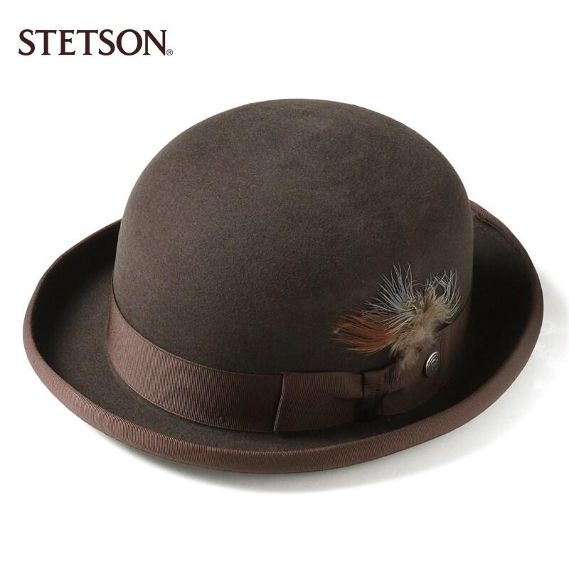 STETSON（ステットソン） ウールフェルト羽根付きポーラーハット(DERBY