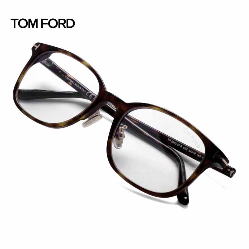 TOM FORD / トムフォード スクエア型セルフレームメガネ(FT5852-D-B 