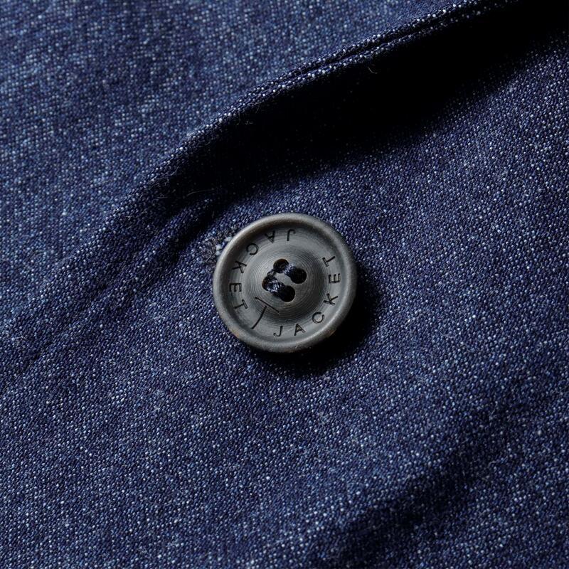 T-JACKET / ティージャケット コットンデニム3Bアンコンジャケット(51G522J1) （インディゴブルー）の画像