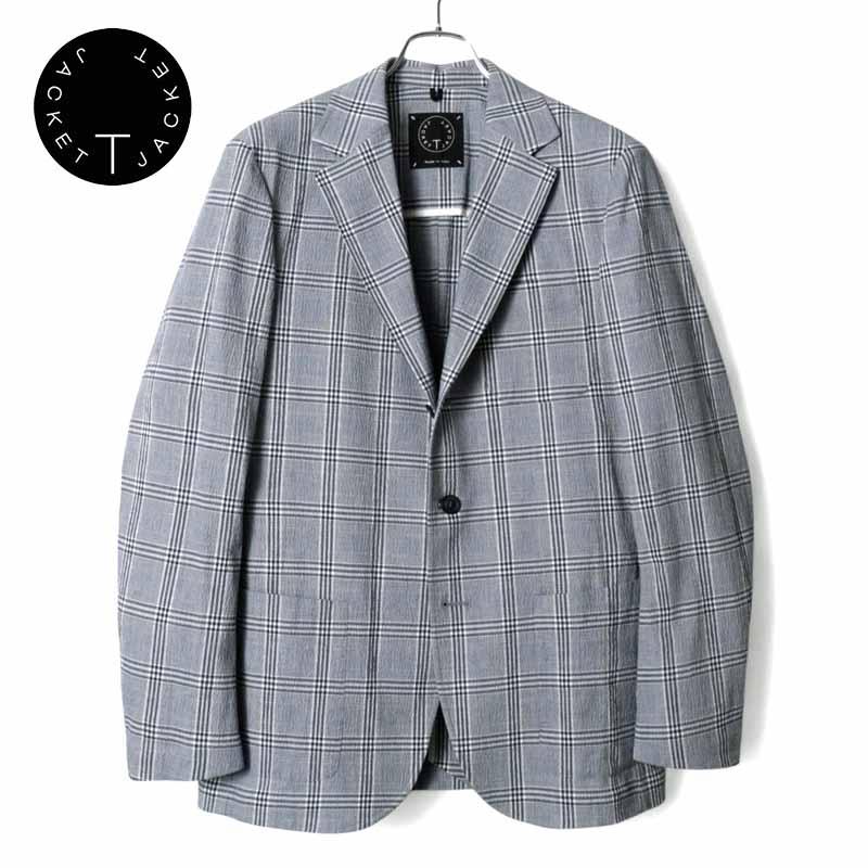 T-JACKET（ティージャケット） チェック柄コットンストレッチシア 