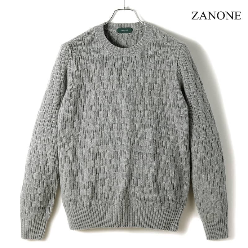 ZANONE / ザノーネアルパカヴァージンウールミドルゲージクルーネック 