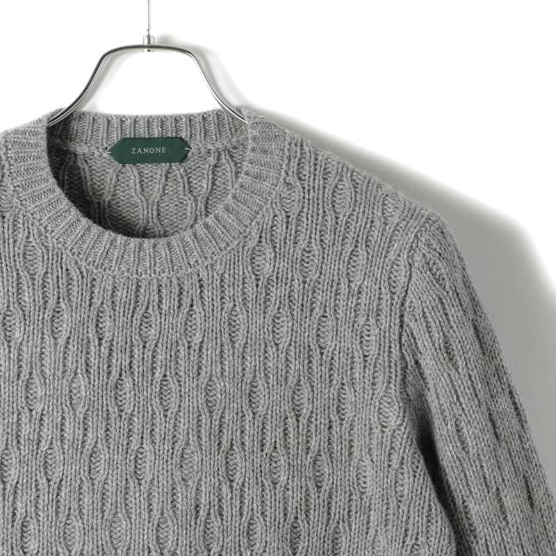 ZANONE / ザノーネアルパカヴァージンウールミドルゲージクルーネックニット ZANONE / ザノーネアルパカヴァージンウールミドルゲージクルー