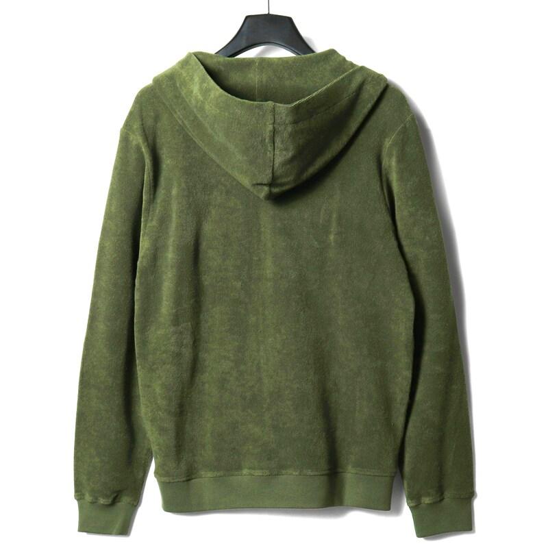 新品】ザノーネ ZANONE コットン パイル ブルゾン オリーブ【サイズL