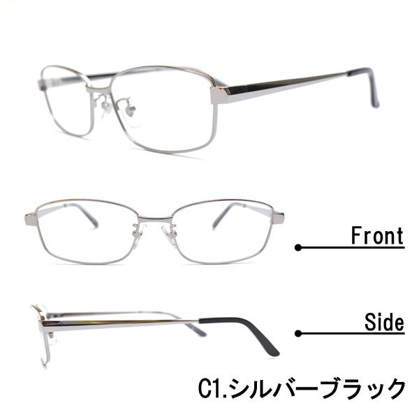 WB-3304 スクエア ブルーライトカット標準搭載 度付きレンズ 度入り